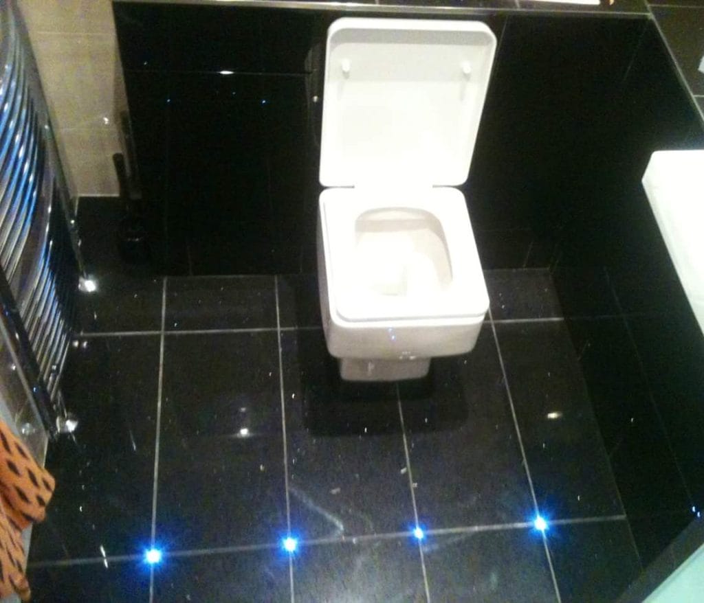 Bathroom Quarz Floor Tiles, West Horsley, Surrey, UK