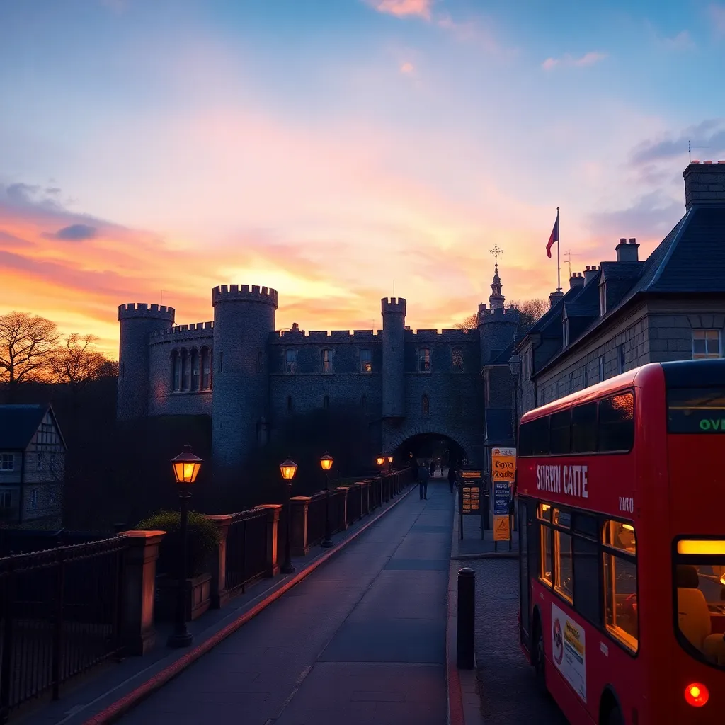 Surrey Castle Sunset: A Post-Dinner Date Delight