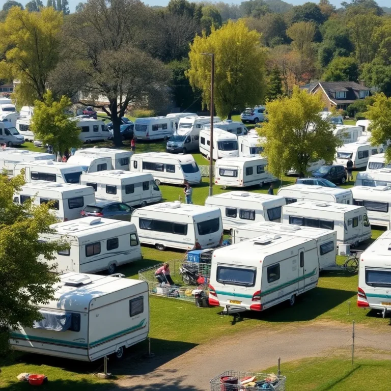 Surrey Park Encampment: 30 Caravans, Police Monitoring