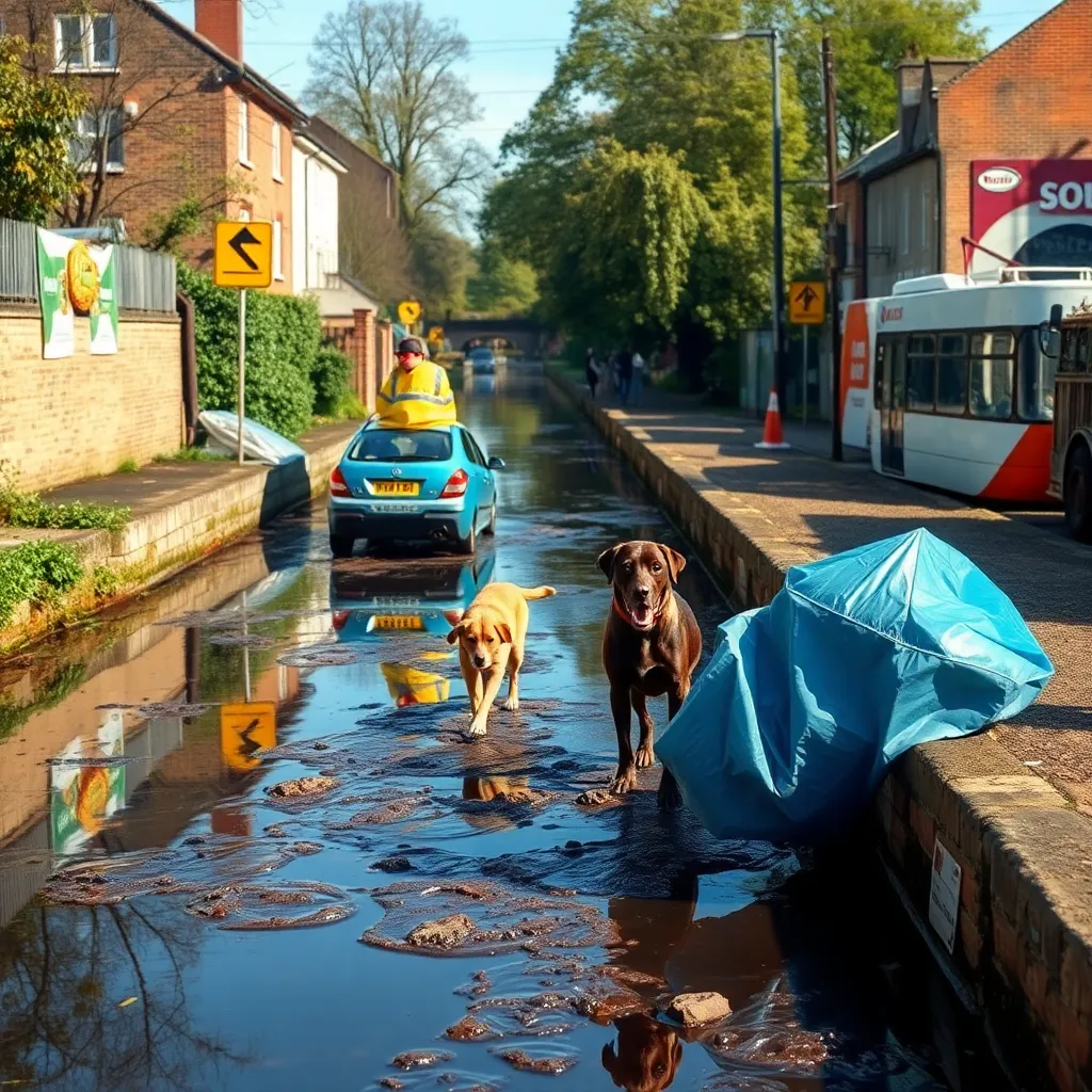 Surrey Canal Diesel Spill: Cleanup Underway, Dogs at Risk