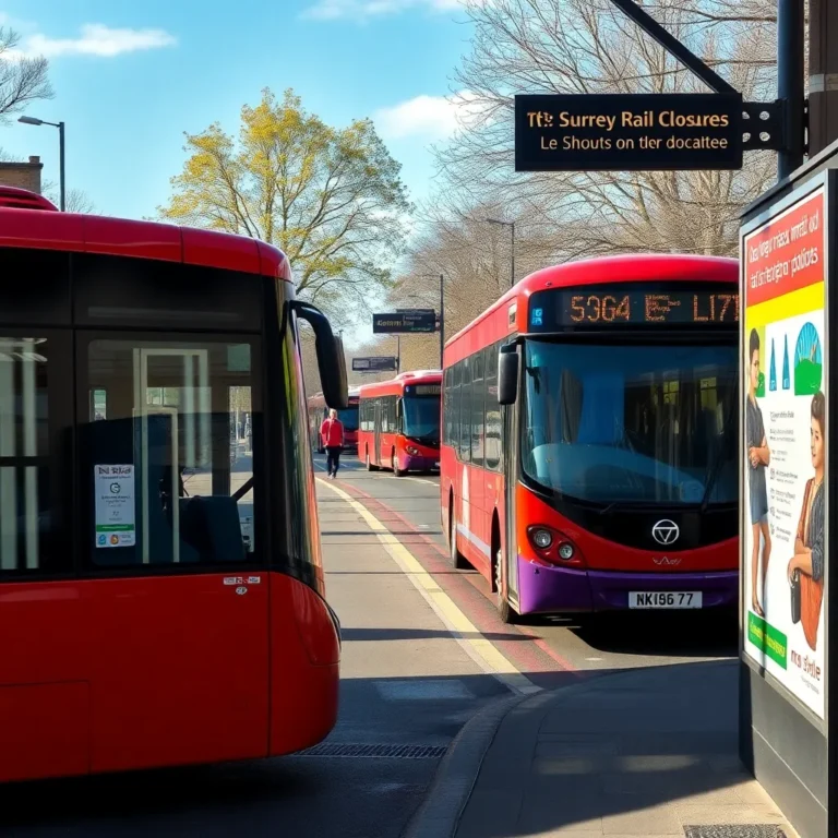 Surrey Rail Closures: Bus Replacements and Travel Disruption