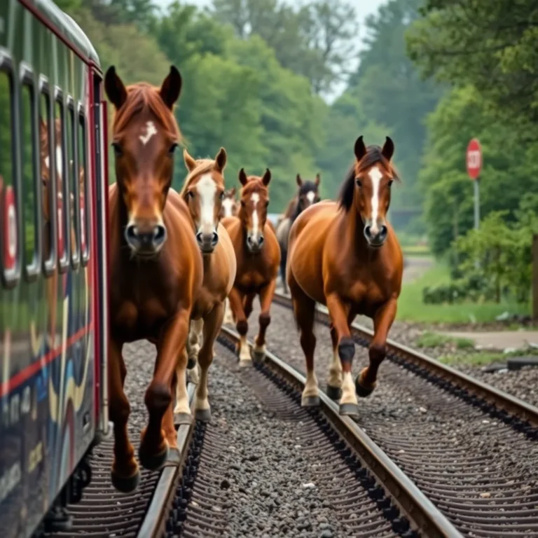 Horses on Track Halt SWR Trains Between Guildford and Woking