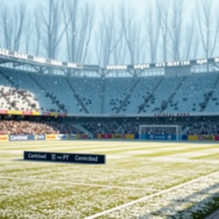 Football Fixtures Disrupted by Widespread Pitch Freezes