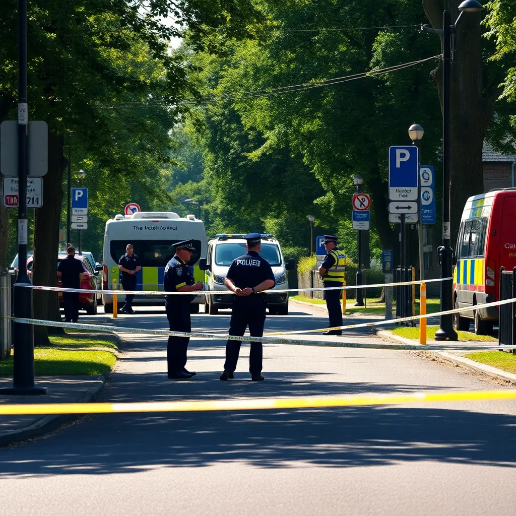 Guildford Murder Probe: Stoke Park Cordon and Police Presence