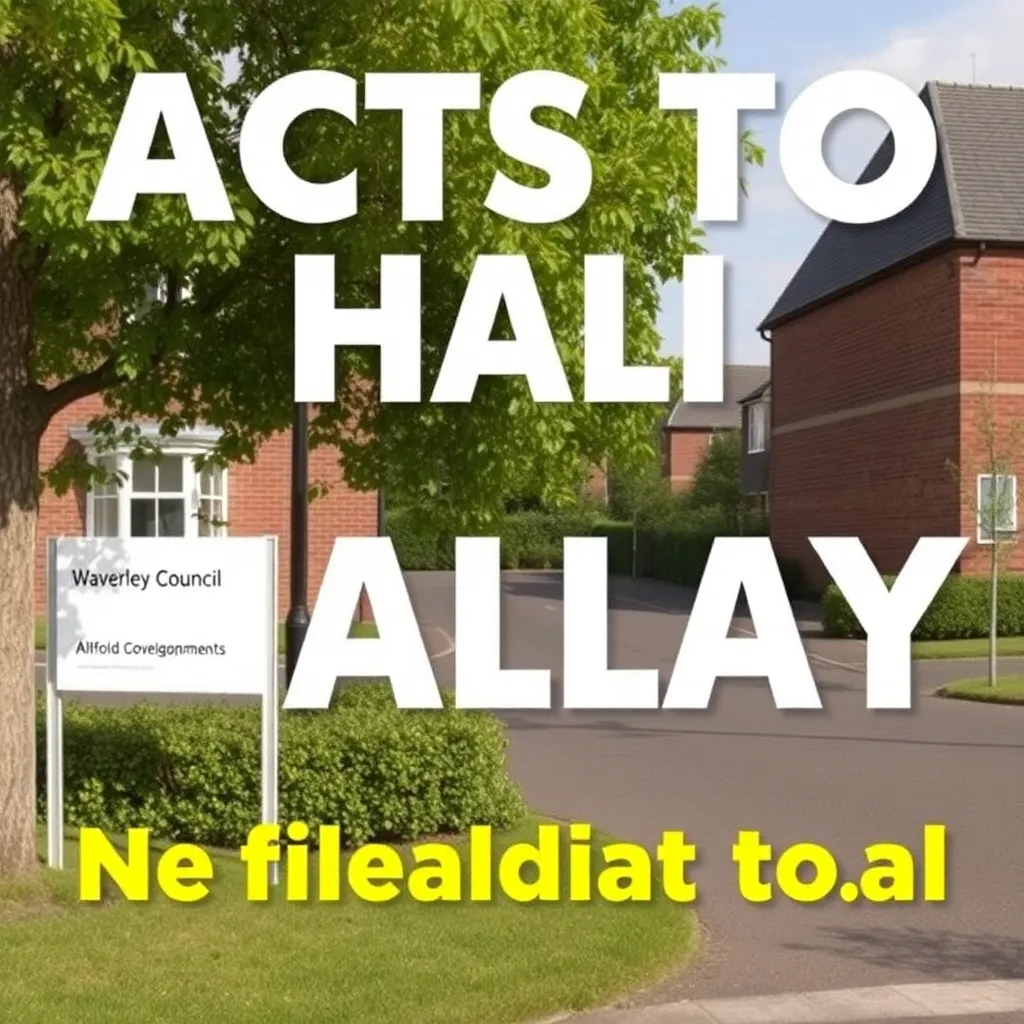WAVERLEY COUNCIL ACTS TO HALT UNAUTHORISED DEVELOPMENT IN ALFOLD