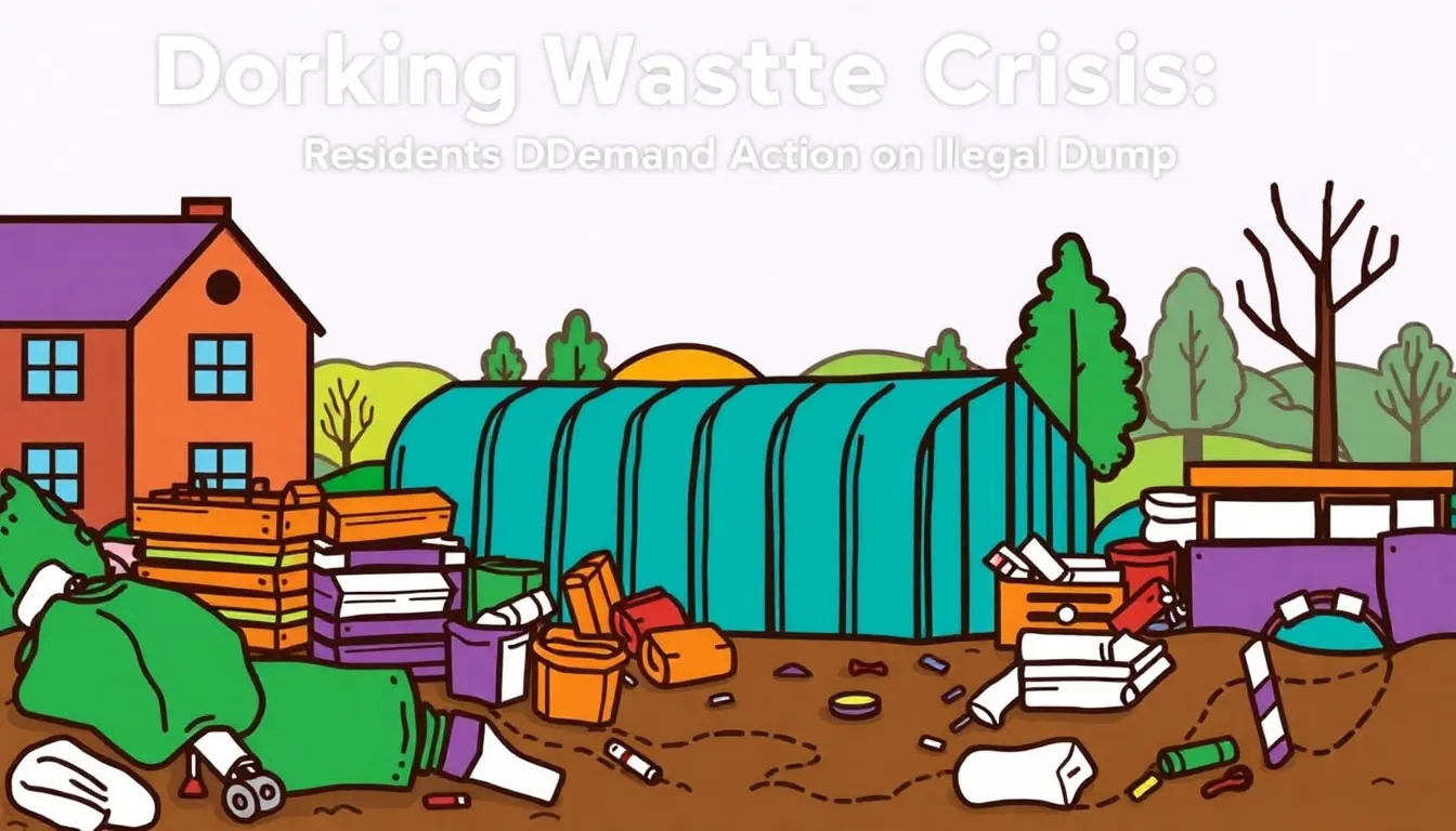DORKING WASTE CRISIS: RESIDENTS DEMAND ACTION ON ILLEGAL DUMP