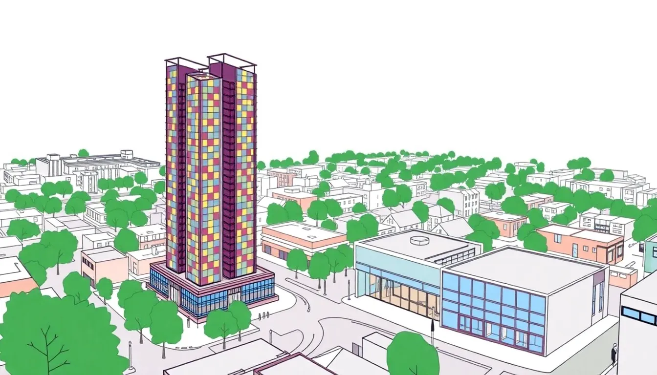 NEW 28-STOREY TWIN TOWERS PROPOSED FOR WOKING TOWN CENTRE