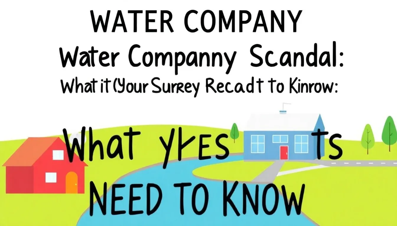 WATER COMPANY SCANDAL: WHAT SURREY RESIDENTS NEED TO KNOW