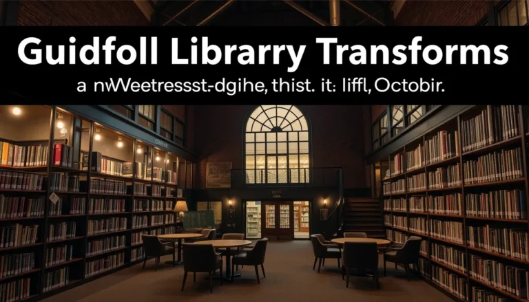GUILDFORD LIBRARY TRANSFORMS: NEW SERVICES COMING THIS OCTOBER
